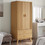 vidaXL Δίφυλλη Ντουλάπα Ρούχων Olden 76x53x172cm Καφέ 358594