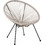 HomeMarkt Acapulco Πολυθρόνα Κήπου Rattan Εκρού HM5872.03