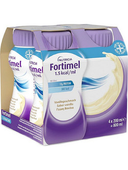Nutricia Fortimel 1.5 kcal Βανίλια 12gr Πρωτεΐνη 4x200ml