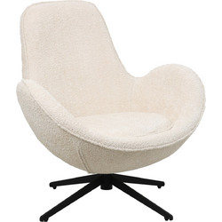 HomeMarkt Πολυθρόνα Περιστρεφόμενη Εκρού Brynn HM9594.06