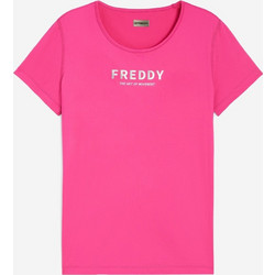 Freddy Γυναικείο Αθλητικό T-Shirt Φούξια S4WSFT1-F49