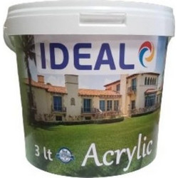 Ideal Τσιμεντόχρωμα Λευκό 3lt