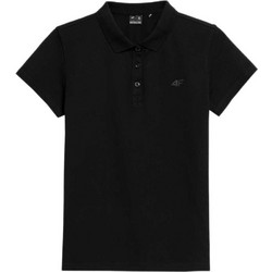 4F Γυναικεία Αθλητική Μπλούζα Polo Μαύρη 4FWSS24TPTSF132-20S