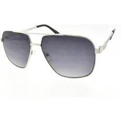 Enzo 2228 C1 Ανδρικά Γυαλιά Ηλίου Aviator Μεταλλικά Ασημί με Μαύρο Degradee Φακό