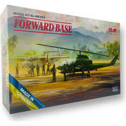 ICM Forward Base Cobra AH-1G & Bronco OV-10A with US Pilots & Ground Personel Συναρμολογούμενο Πλαστικό Μοντέλο Ελικοπτέρου 1:48