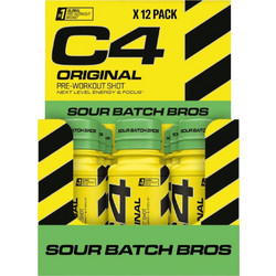 Cellucor C4 Original Pre-Workout Shot Sour Batch Bros 12x60ml