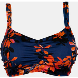 Rock Club Bikini Top Μπουστάκι Floral Navy Μπλε Κόκκινο BP-2404