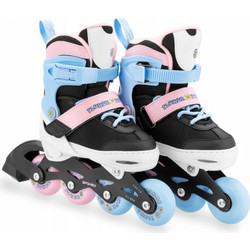 Spokey Joy Inline Αυξομειούμενα Rollers Παιδικά Ροζ Γαλάζια