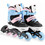 Spokey Joy Inline Αυξομειούμενα Rollers Παιδικά Ροζ Γαλάζια
