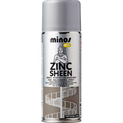 Minos Spray Zinc Sheen Σπρέι Γαλβανισμού Γκρι 400ml
