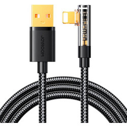 Joyroom S-UL012A6 Angle 90° Braided USB-A to Lightning Cable 1.2m Black 6956116725822