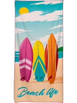 Puckator Surfboards Πετσέτα Θαλάσσης Microfiber 85x185cm BTOW04