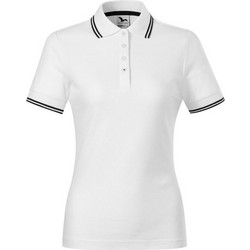 Malfini Γυναικεία Αθλητική Μπλούζα Polo Λευκή MLI-23300