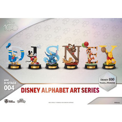 Beast Kingdom Disney Mini Diorama Stage 100 Years Of Wonder Disney Alphabet Art 10cm