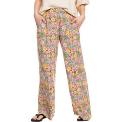 Roxy Ψηλόμεση Υφασμάτινη Γυναικεία Παντελόνα Loose Εφαρμογή Πολύχρωμο ERJNP03544-CQR7