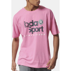 Body Action Oversized Ανδρικό Αθλητικό T-Shirt Ροζ 053426-01