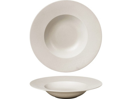 Baralee Πιάτα Βαθιά Πορσελάνης Fine Plus Κρεμ 30cm 12τμχ 095191A-L010