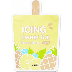 A'pieu Icing Sweet Bar Pineapple Sheet Μάσκα Προσώπου για Ενυδάτωση με Υαλουρονικό 1τμχ