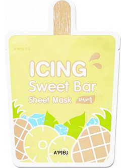 A'pieu Icing Sweet Bar Pineapple Sheet Μάσκα Προσώπου για Ενυδάτωση με Υαλουρονικό 1τμχ