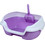 Pet Interest Λεκάνη Γάτας με Κόσκινο Μωβ Μ40xΠ30xΥ18cm