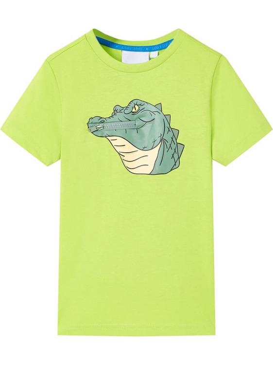 vidaXL Παιδικό T-Shirt Κοντομάνικο Lime 12076