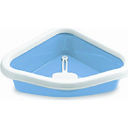 Stefanplast Sprint Corner Γωνιακή Λεκάνη Γάτας με Κόσκινο Μπλε Μ56xΠ40xΥ14cm