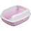 Pet Interest Easy Semi-Closed Λεκάνη Γάτας Ροζ Μ50.5xΠ37.5xΥ19.5cm
