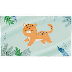 Saro Cheetah Παιδική Πετσέτα Θαλάσσης Microfiber Πράσινο Mint 90x160cm 64304