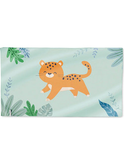 Saro Cheetah Παιδική Πετσέτα Θαλάσσης Microfiber Πράσινο Mint 90x160cm 64304