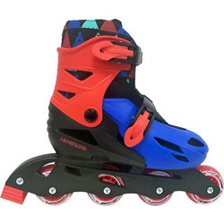 Αθλοπαιδιά Inline Αυξομειούμενα Rollers Κόκκινα Μαύρα Μπλε 2.1083