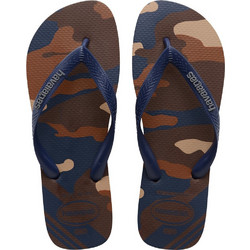 Havaianas Top Camu Ανδρικές Σαγιονάρες Αντιολισθητικές Καφέ 4141398-0727
