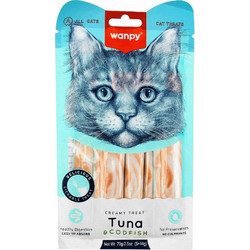 Wanpy Creamy Treat with Tuna & Codfish 70gr