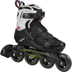 Powerslide Vi Soft 84 Pure Inline Rollers Παιδικά Μαύρα Λευκά