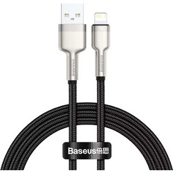 Baseus Cafule Braided USB-A to Lightning Cable 1m Black Silver CALJK-A01
