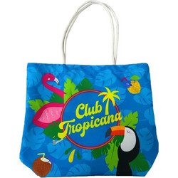 Puckator Flamingo Υφασμάτινη Τσάντα Θαλάσσης Ώμου Μπλε BBAG01