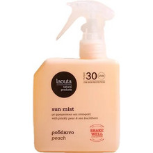 Laouta Peach Sun Mist Αντηλιακό Spray Προσώπου & Σώματος SPF30 200ml