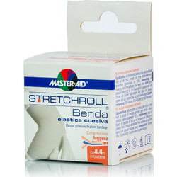 Master Aid Stretchroll Αυτοκόλλητος Ελαστικός Επίδεσμος 4cm x 4m