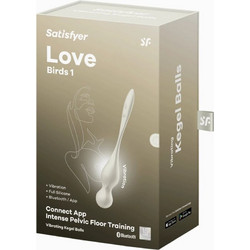 Satisfyer Love Birds Kegel Balls Δονητής για Ζευγάρια με App Control Λευκός