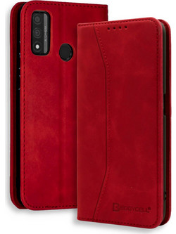 Bodycell Pu Leather Book Red (Huawei P Smart 2020)