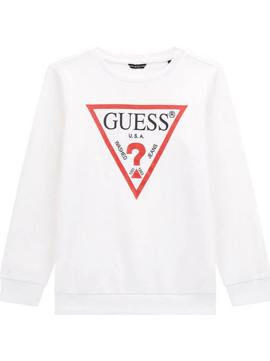 Guess Παιδικό Φούτερ Λευκό L73Q09KAUG0-G011