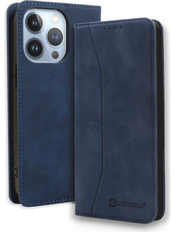 Bodycell Pu Leather Book Blue (iPhone 15 Pro Max)