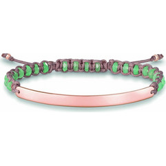 Thomas Sabo Γυναικείο Βραχιόλι Μακραμέ από Κορδόνι & Ασήμι A0054-891-6