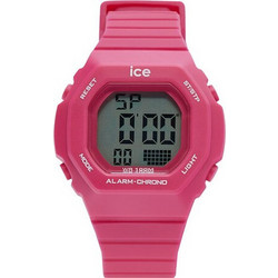 Ice Watch Ψηφιακό Γυναικείο Ρολόι Χρονογράφος με Φούξια Καουτσούκ Λουράκι 22100
