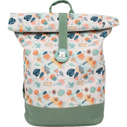 Les Deglingos Rolltop Βραδύποδας Chillos Σχολική Τσάντα Πλάτης Νηπιαγωγείου Μπεζ Βεραμάν 30833