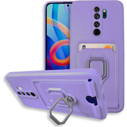 Bodycell Multifunction Ring Holder Back Cover Purple (Xiaomi Redmi Note 8 Pro)