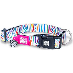 Max & Molly Magic Zebra Κολάρο Σκύλου Λευκό 1.5x28-45cm