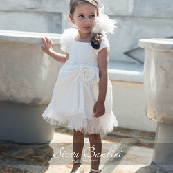 Stova Bambini Βαπτιστικό Φόρεμα 2τμχ AW24G13
