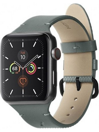 Native Union (Re) Classic Λουράκι Δερμάτινο Slate Green (Apple Watch 38 / 40 / 41mm)