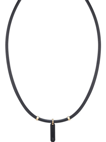 CAT Obsidian Ανδρικό Κολιέ από Ατσάλι J005N10111