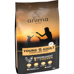 Anima Super Premium Cat Young & Adult Sterilised with Chicken 10kg